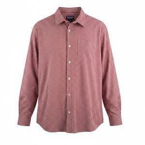 Patagonia Organic cotton gingham red mens button shirt preppy 90s sz XXL